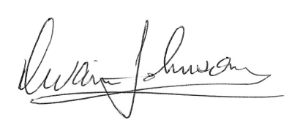 Signature of Dwain Johnson